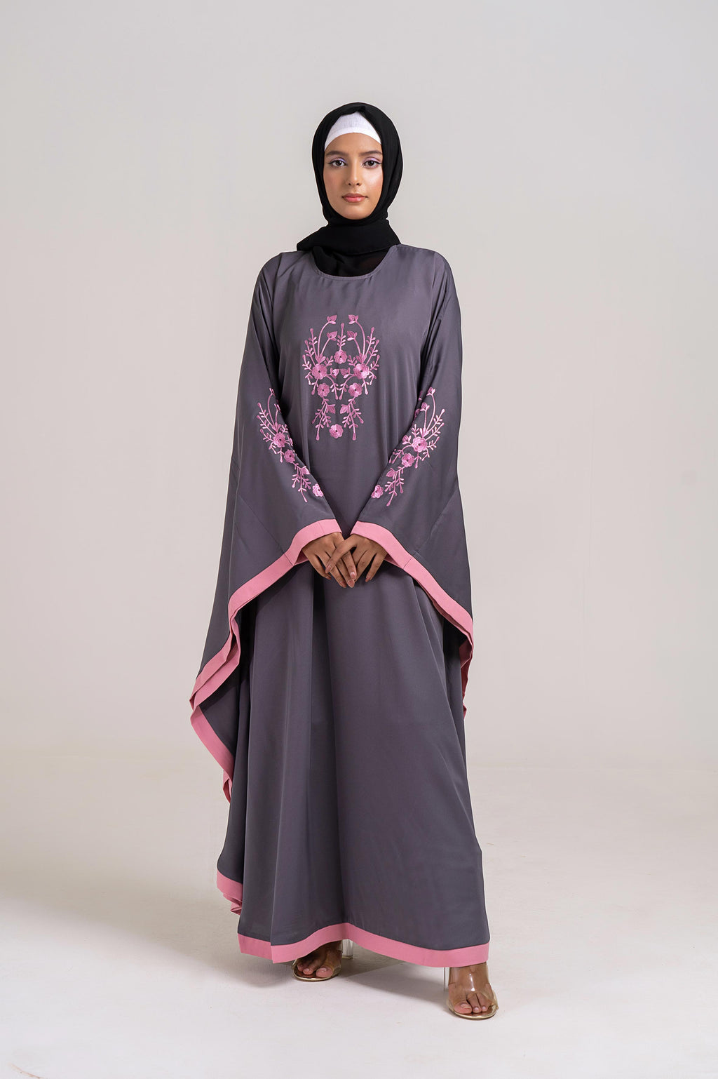 Blush Horizon Batwing Abaya Size 60