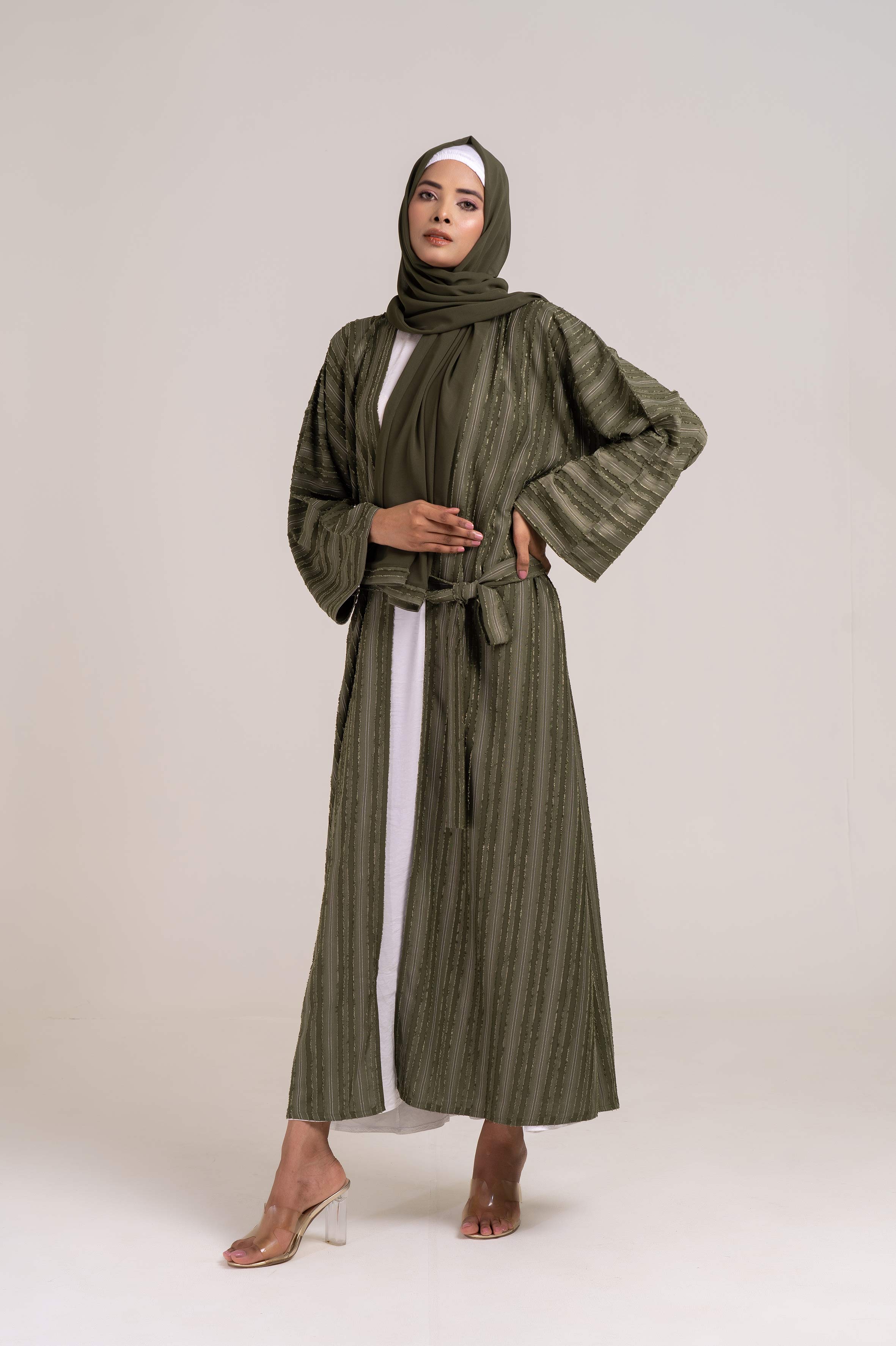 Olive Serenity Abaya Size 50