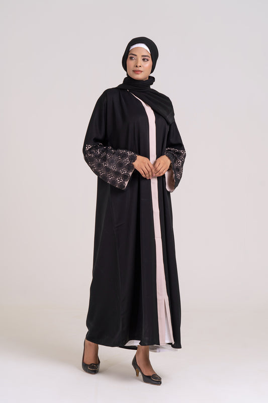 Lunar Grace Buttoned Abaya