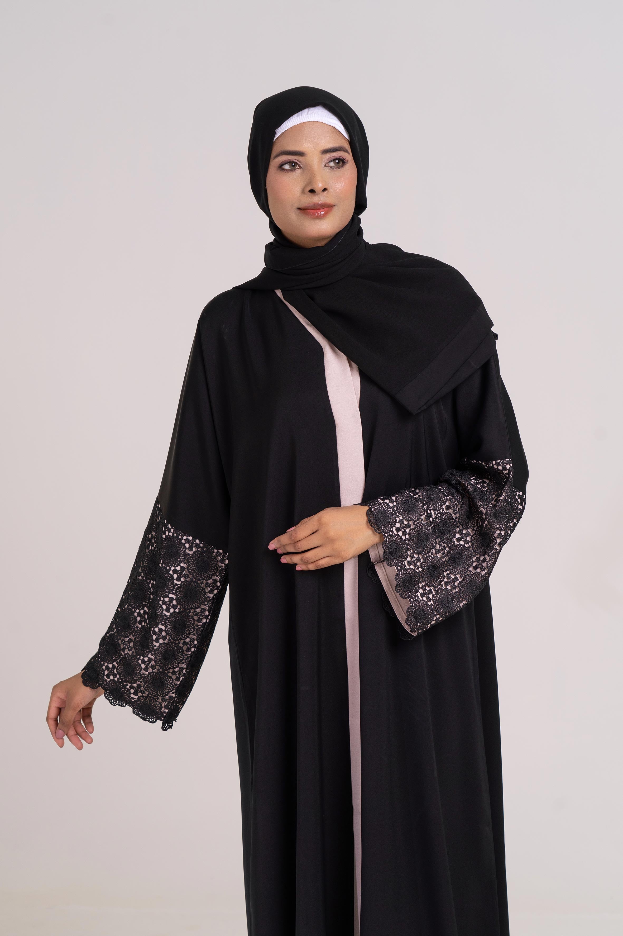 Lunar Grace Buttoned Abaya Size 54