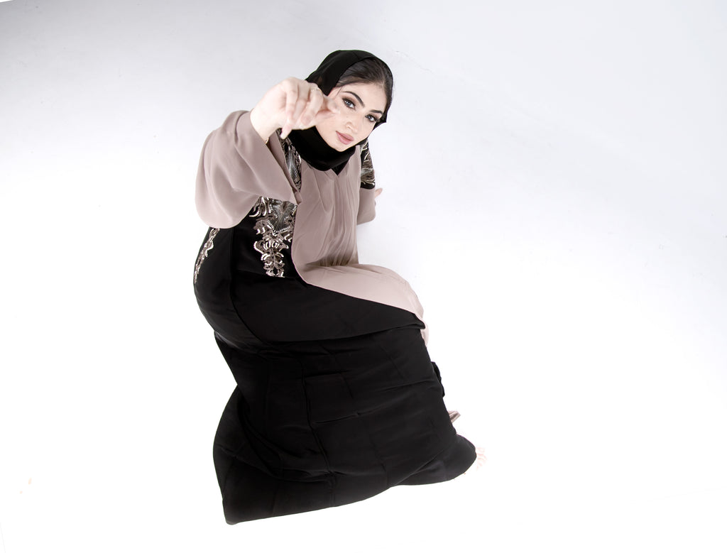 Golden Mirage Embroidered Abaya Size 54