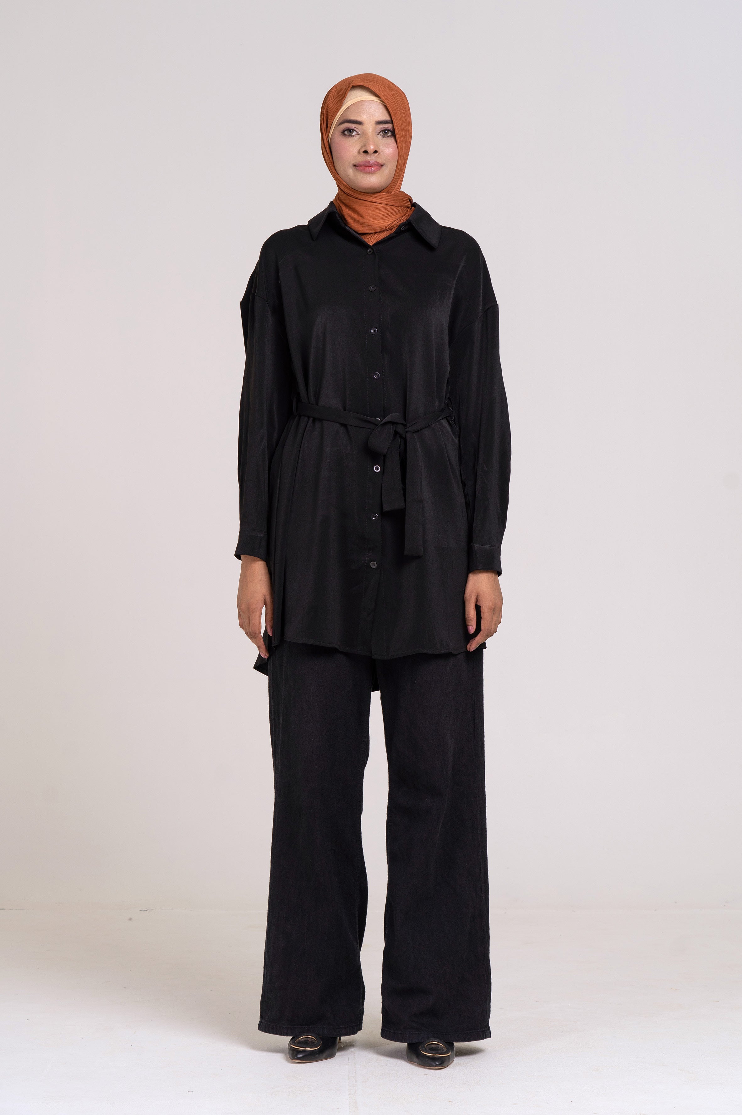 Grace Long Shirt (Black) Size XL