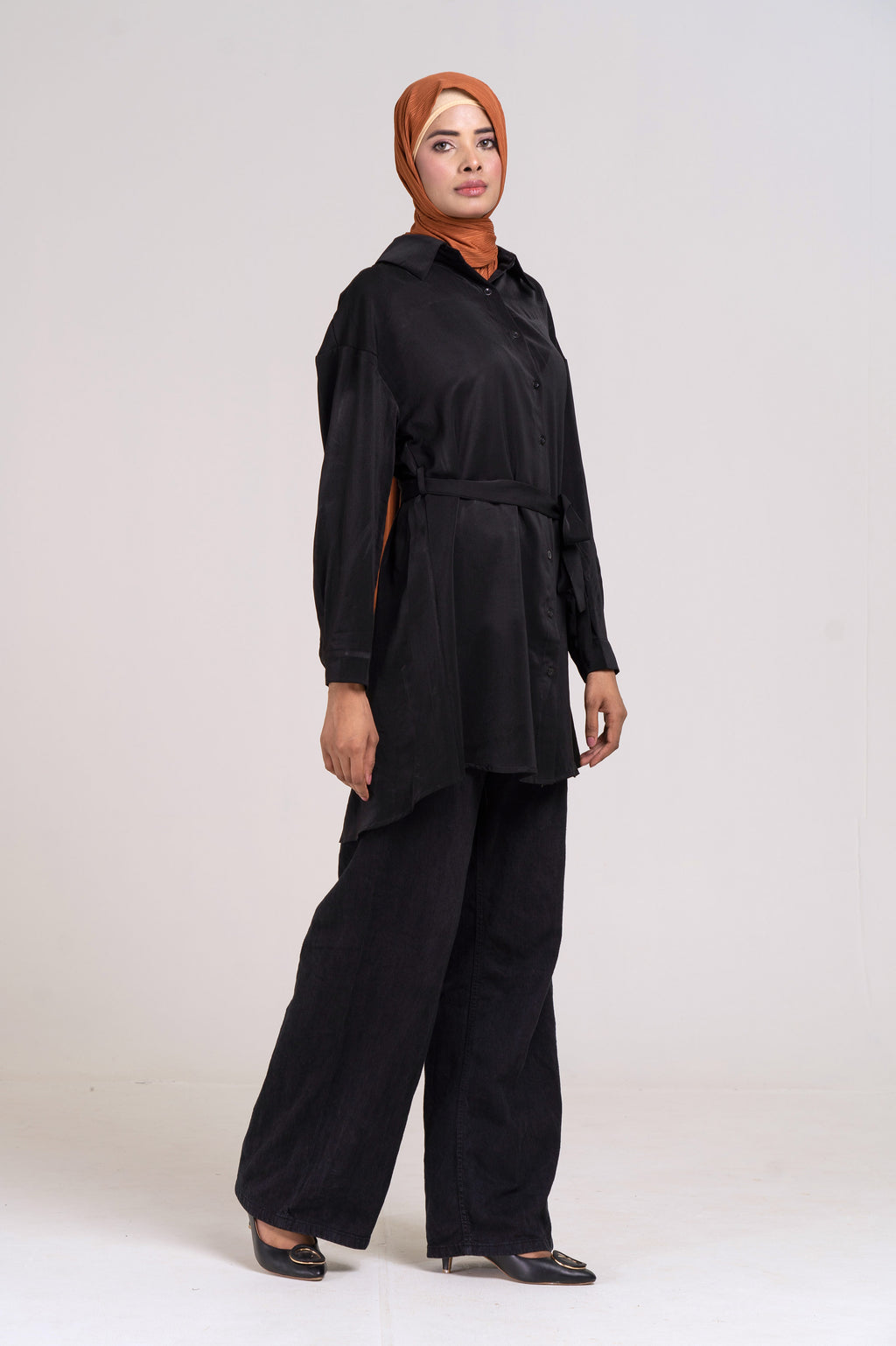 Grace Long Shirt (Black)  