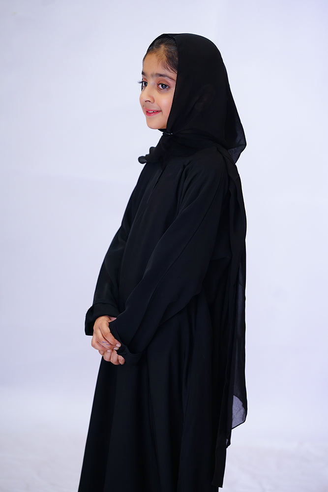 Hala Black Abaya for Girls, Hala Black Abaya , Black Abaya