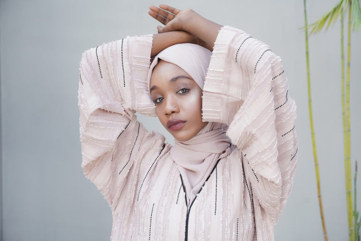 INARA-ABAYA,Pale-Pink