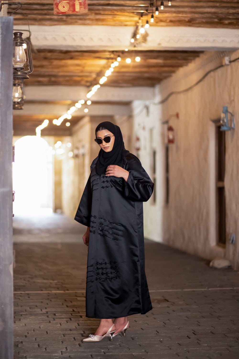 Indonesian Silk Satin Abaya Size 50