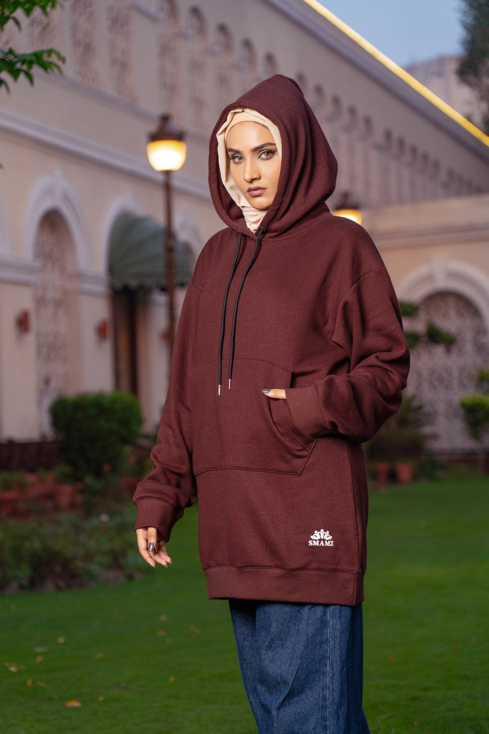 Knee-length Hoodie