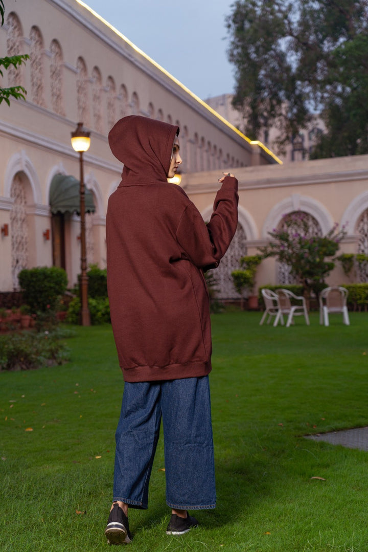 Knee-length Hoodie