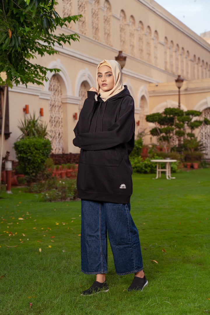 Knee-length Hoodie
