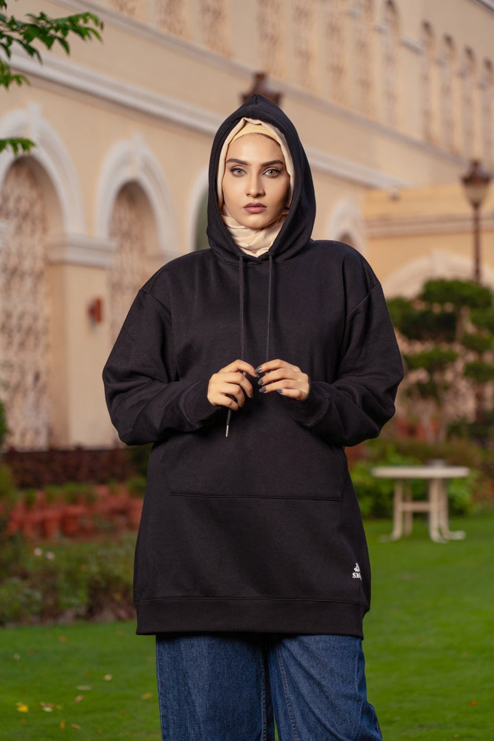 Knee-length Hoodie