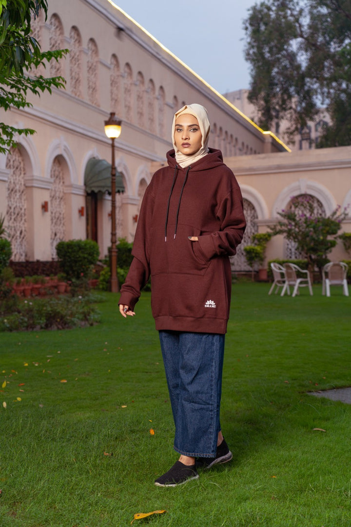Knee-length Hoodie