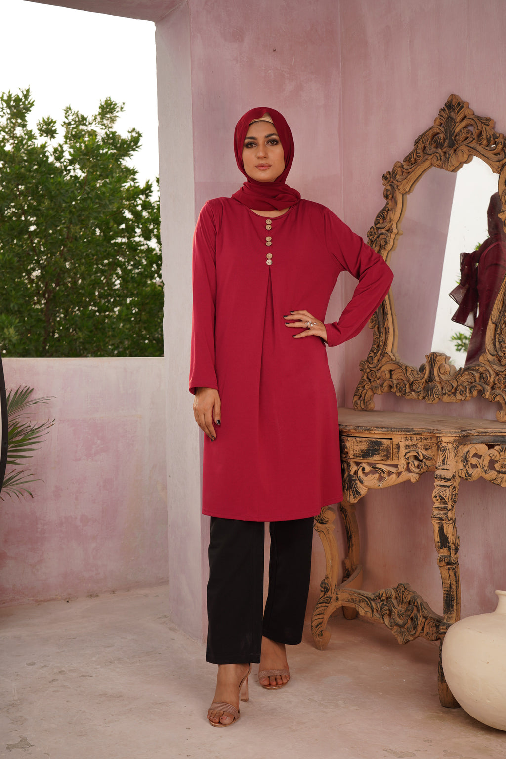 Lunara Long Sleeve Shirt Dress