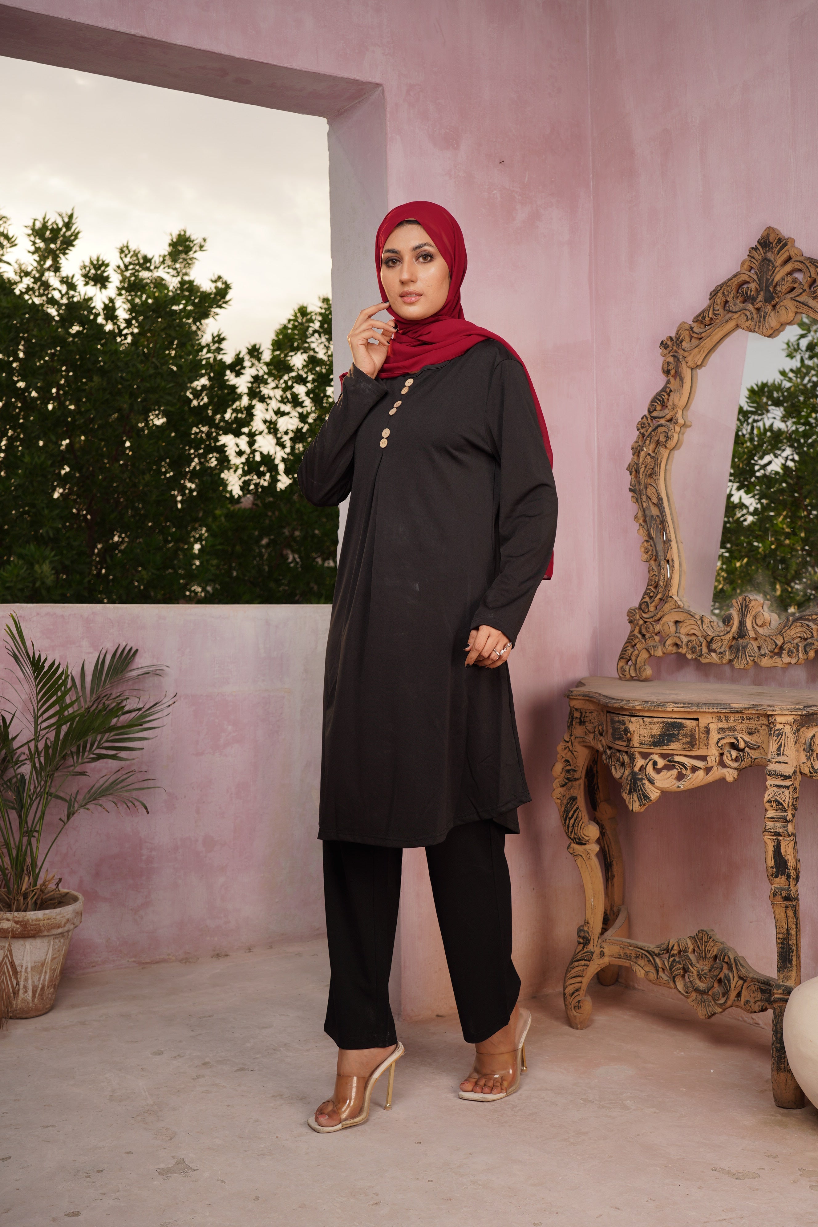 Lunara Long Sleeve Shirt Dress