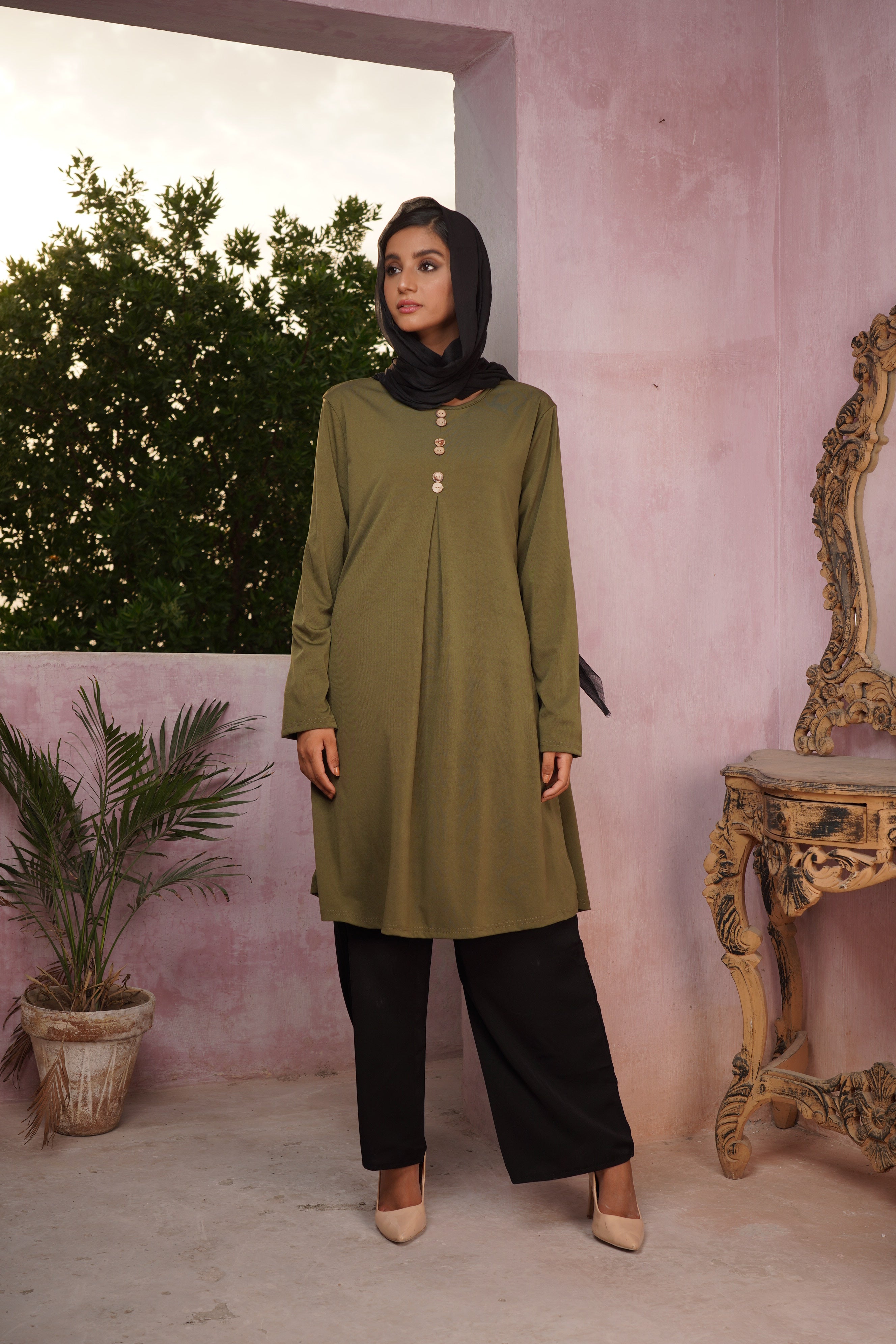 Lunara Long Sleeve Shirt Dress