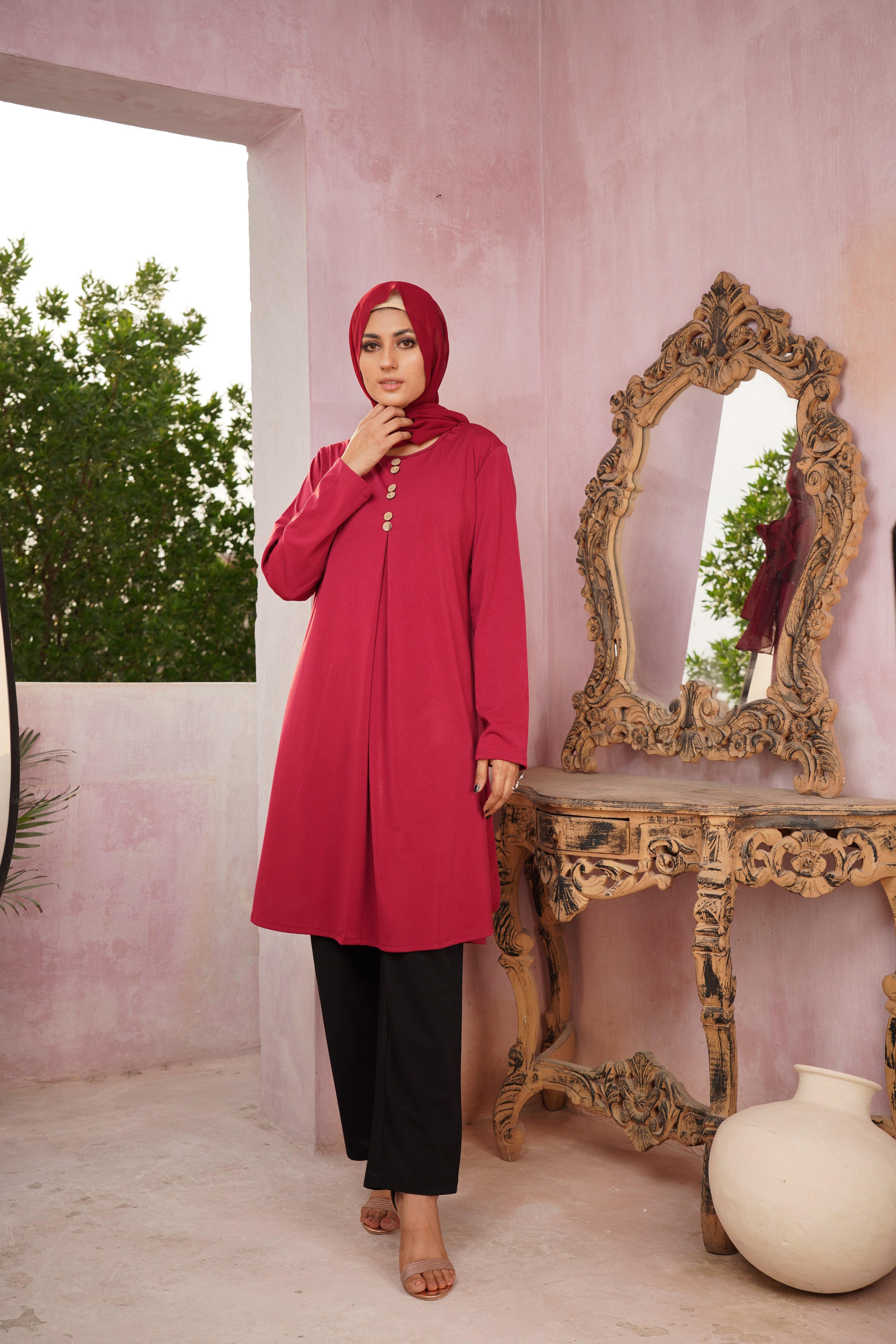 Lunara Long Sleeve Shirt Dress