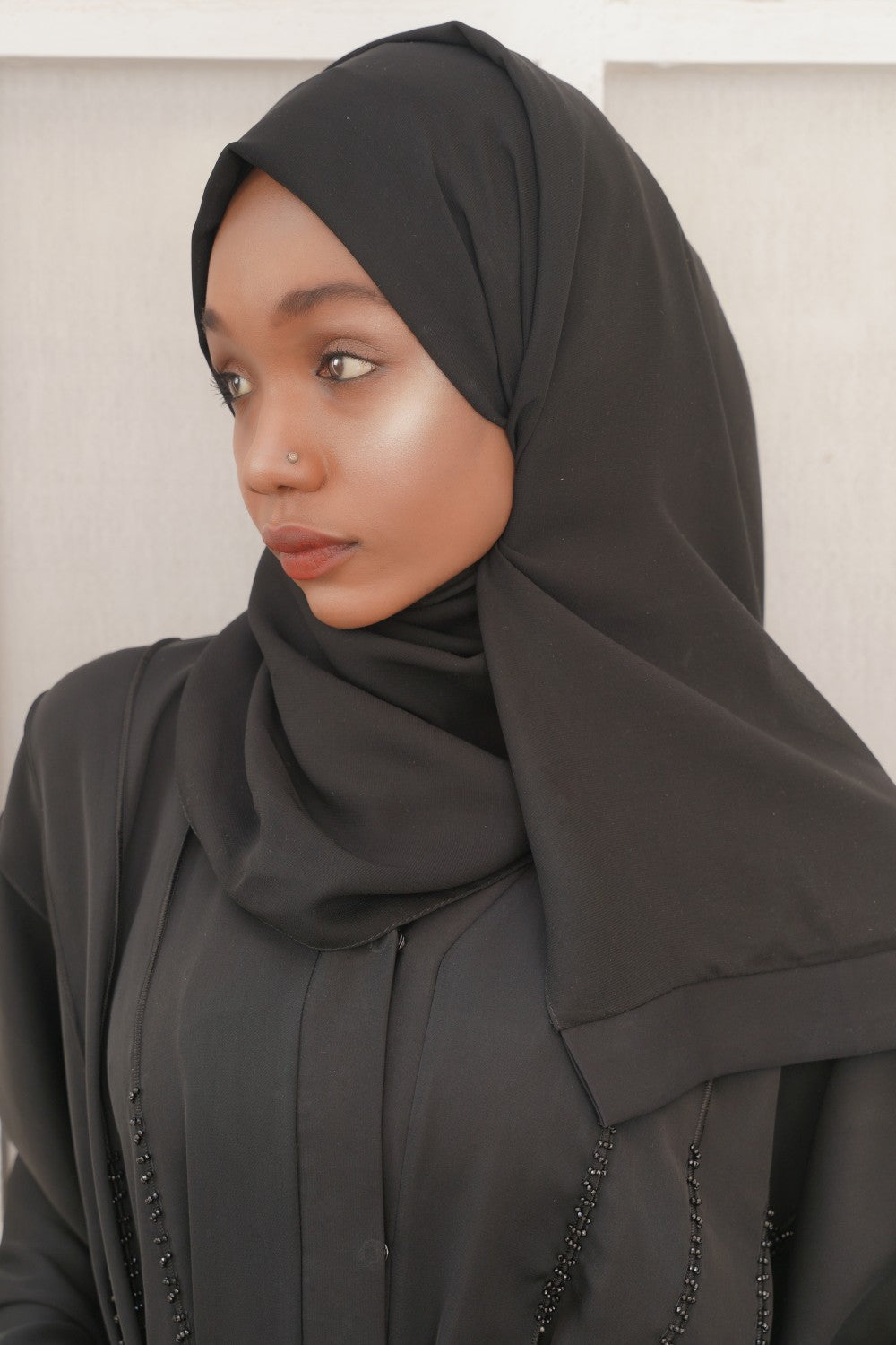 Majesty Black Open Abaya Size 52