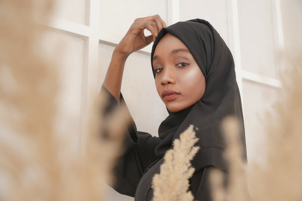 Majesty Black Open Abaya  