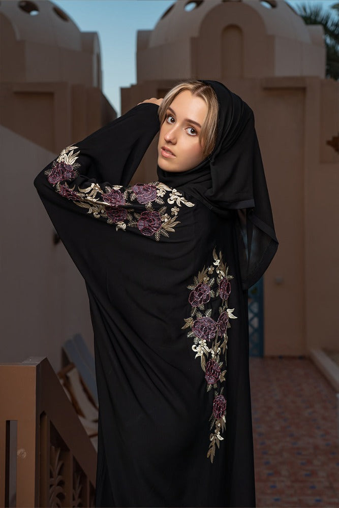 Modern-Haya-Islamic-Abaya,Islamic-Abaya,Haya-Abaya,Black-Abaya