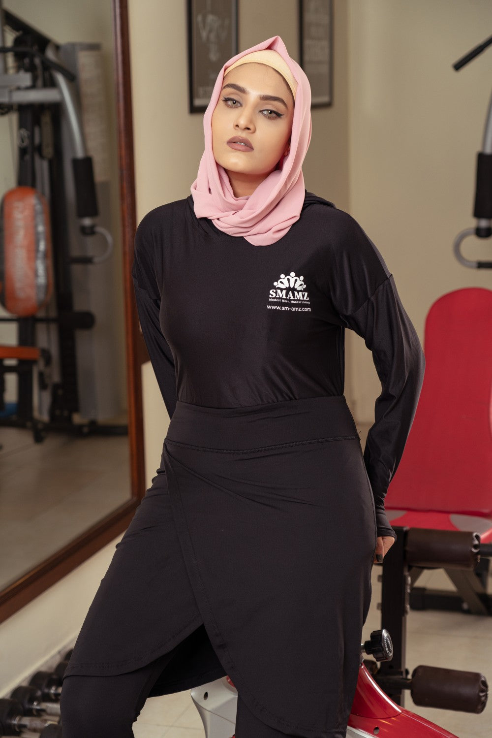 Modest Gym Skirt,stylish skirt,comfortable skirt,modest sports wear,smamz sports wear