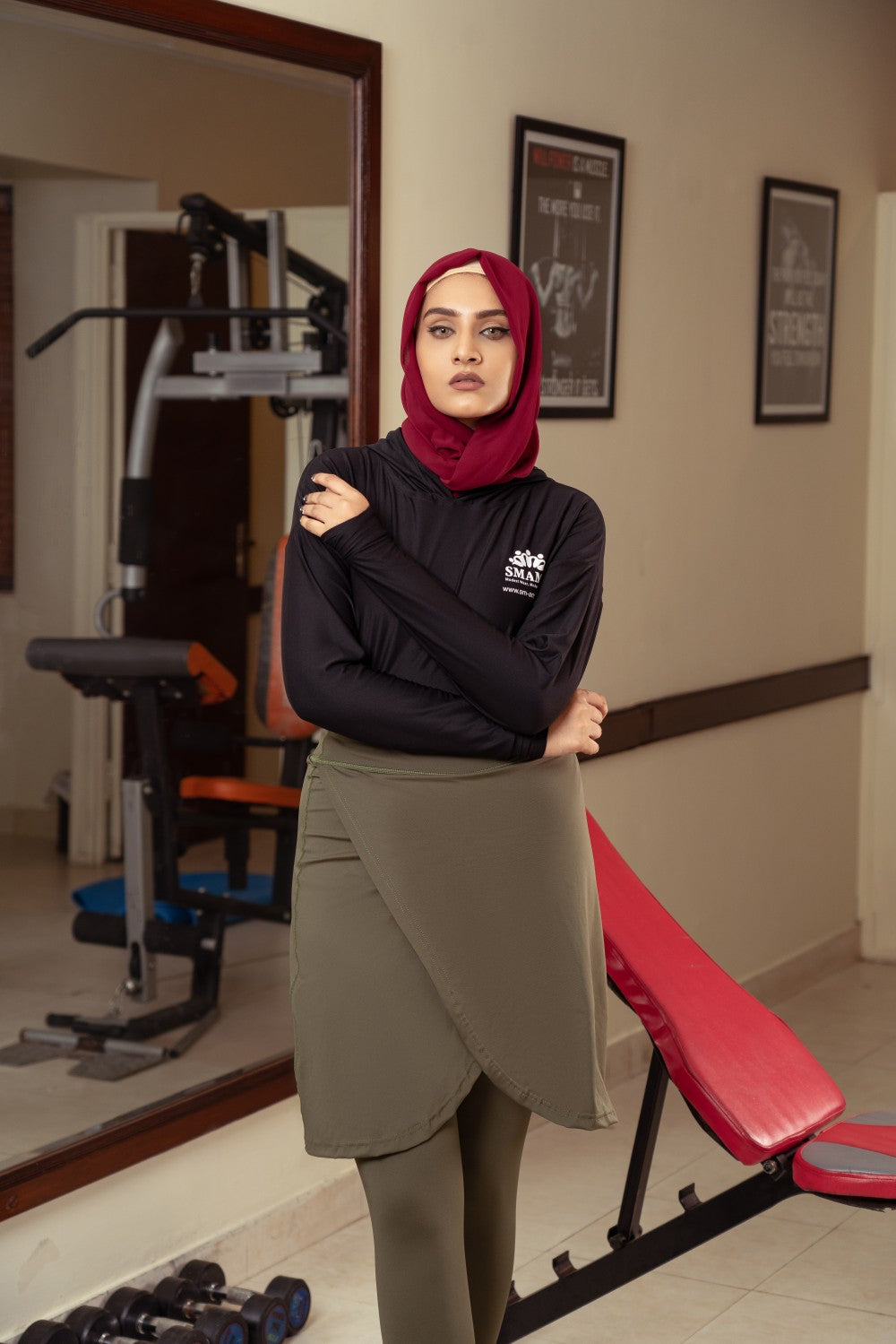 Modest Gym Skirt,stylish skirt,comfortable skirt,modest sports wear,smamz sports wear