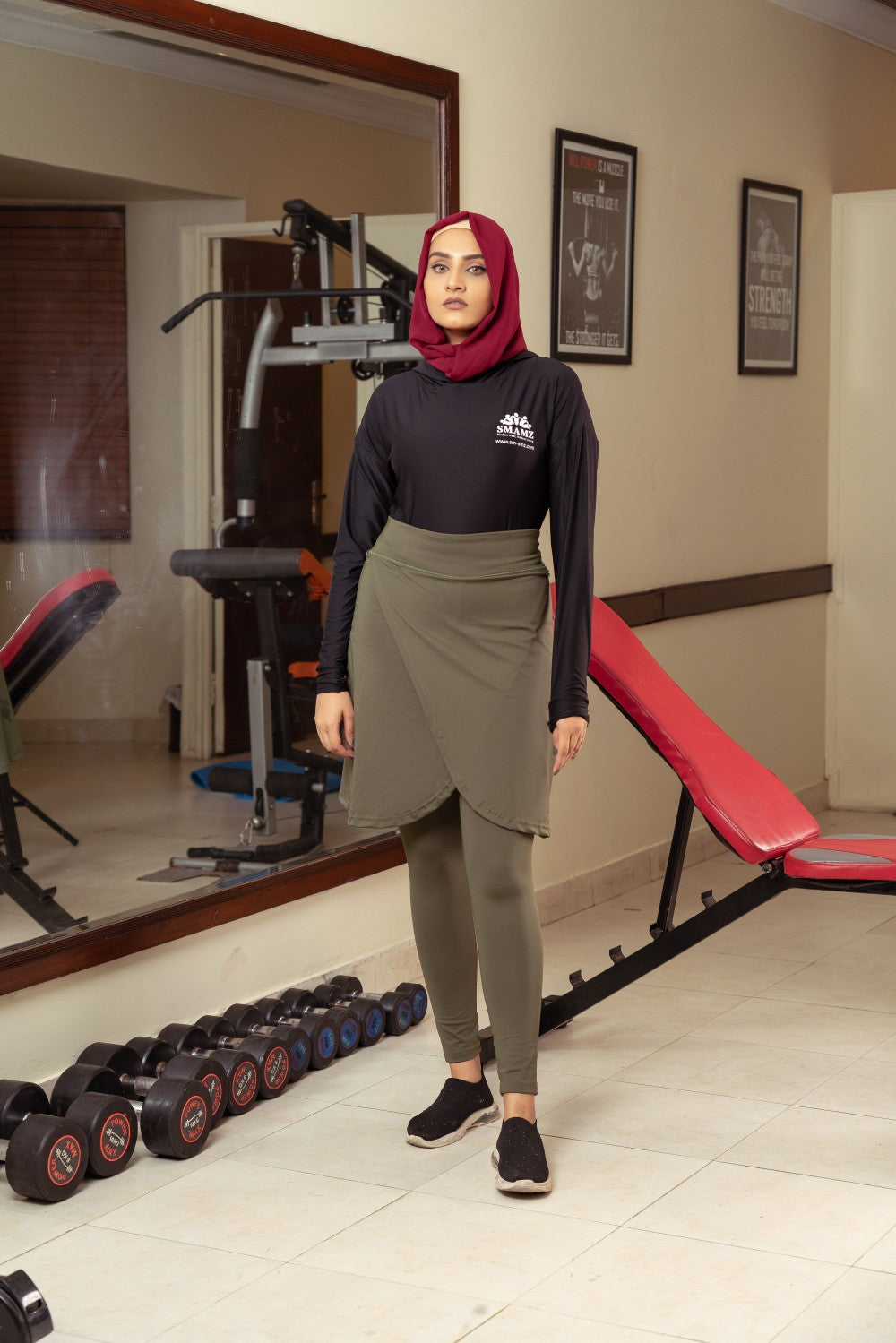 Modest Gym Skirt,stylish skirt,comfortable skirt,modest sports wear,smamz sports wear
