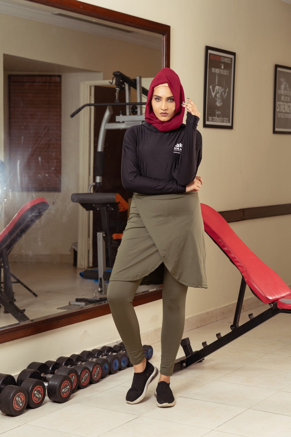 Modest Gym Skirt,stylish skirt,comfortable skirt,modest sports wear,smamz sports wear