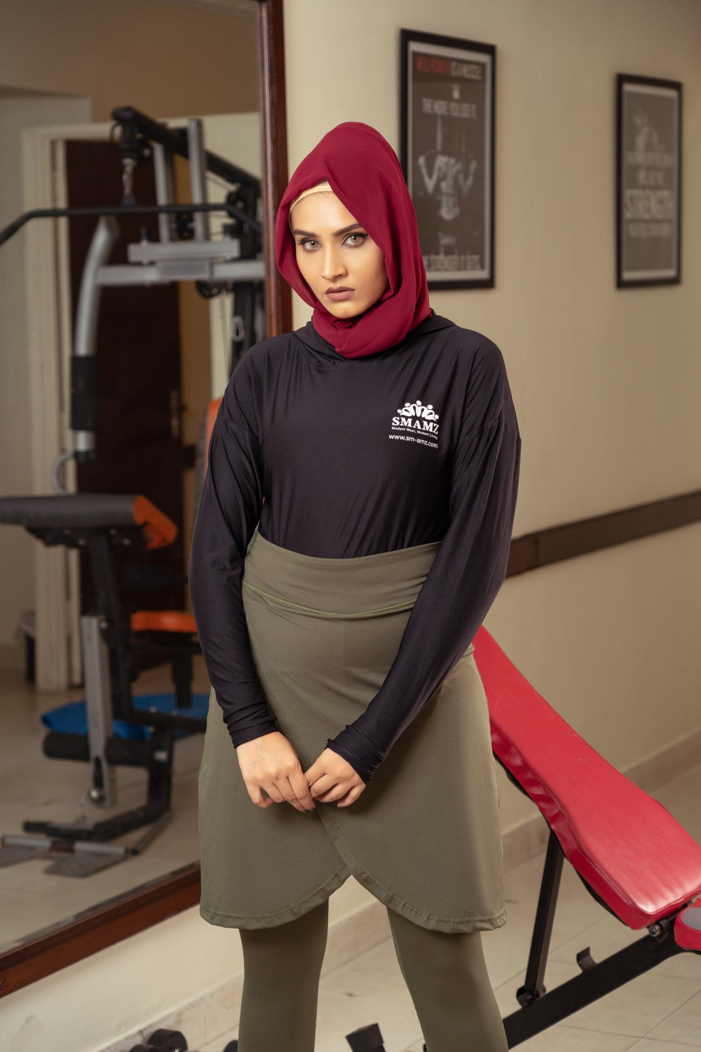 Modest Gym Skirt,stylish skirt,comfortable skirt,modest sports wear,smamz sports wear