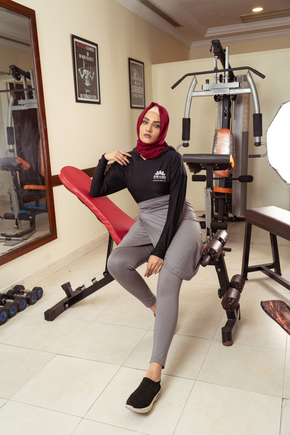 Modest Gym Skirt,stylish skirt,comfortable skirt,modest sports wear,smamz sports wear