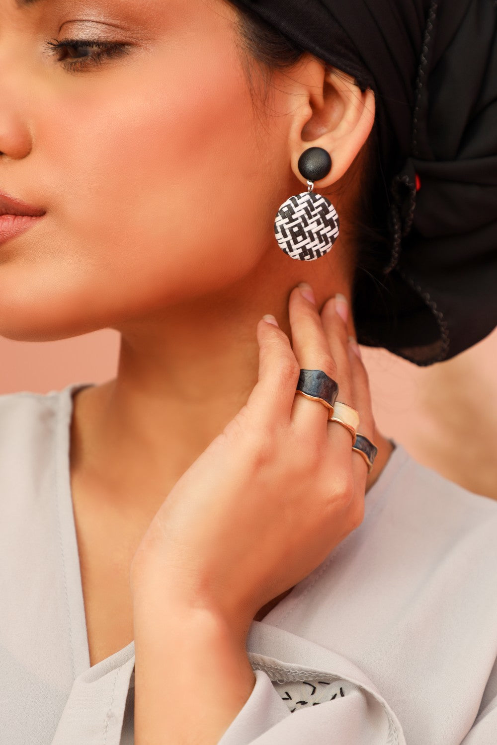 Mystic Grey Kimono Abaya  