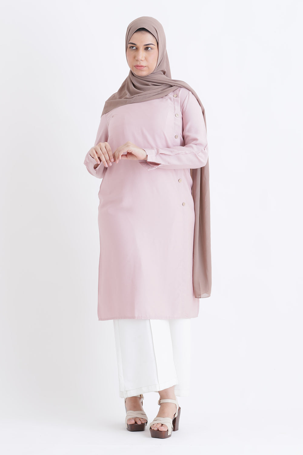 Rose Mist Ensemble Dress  