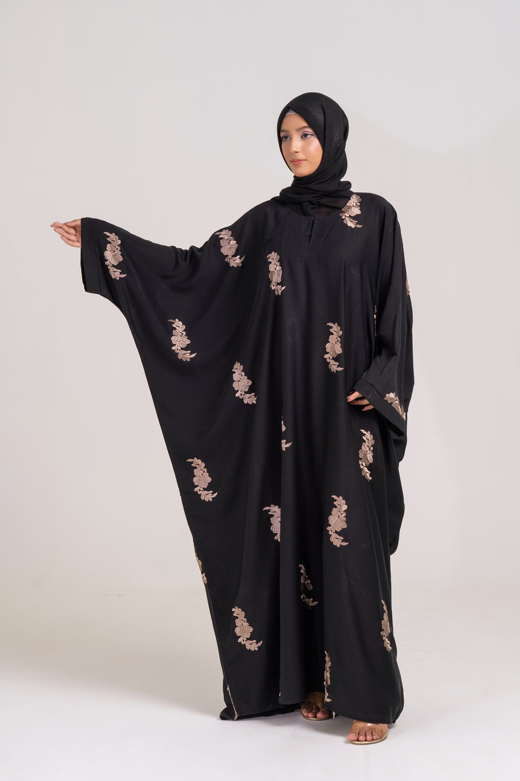 Golden Eclipse Batwing Abaya Size 60