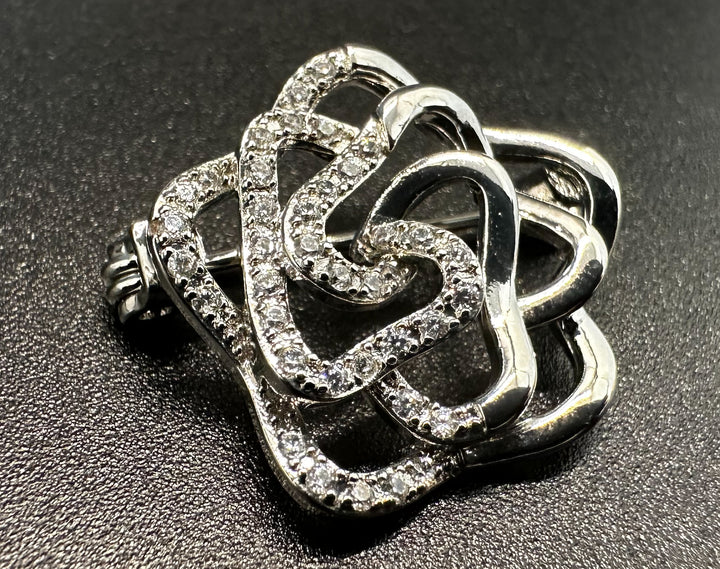 Silver Serenity  Brooch