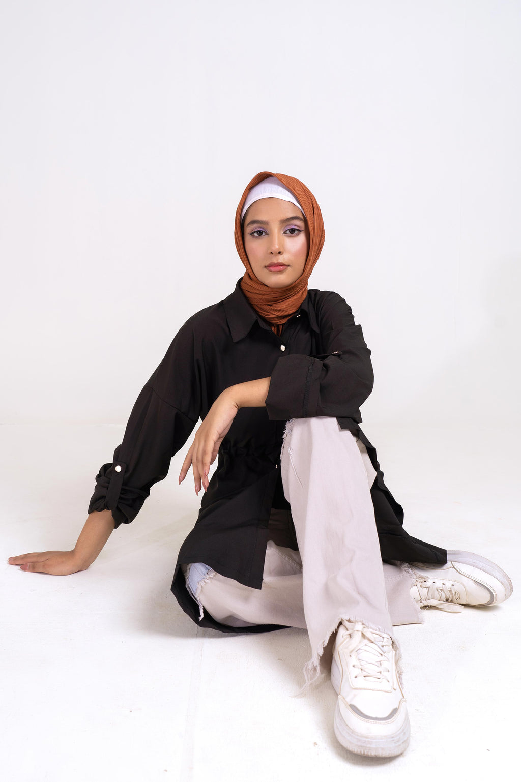 The Classic Shirt Dress (Black)  