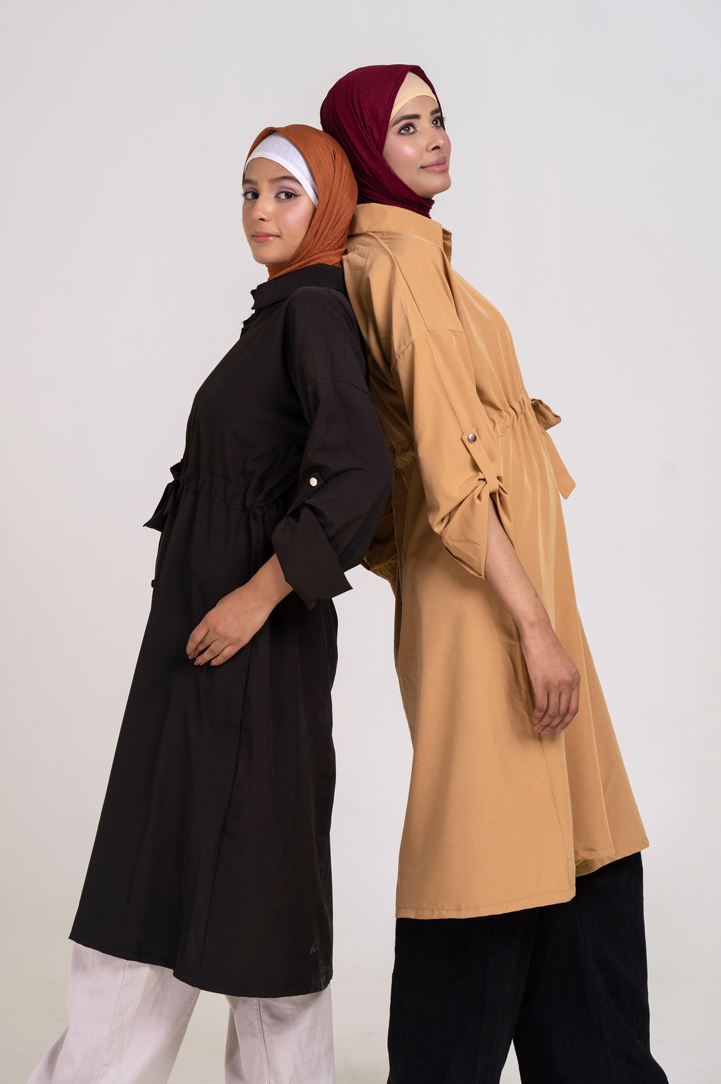 The Classic Shirt Dress (Sand Brown)  