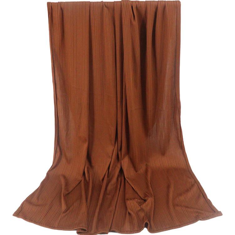 Ribbed Jersey Hijab Sahara Brown
