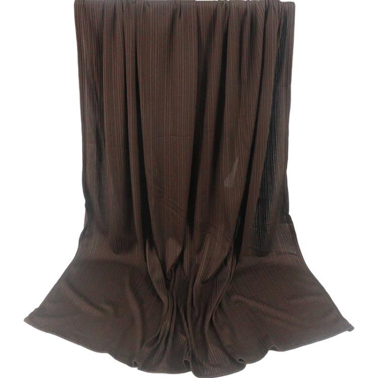 Ribbed Jersey Hijabs Brown