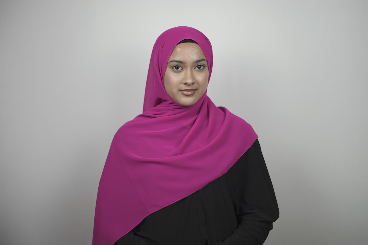 Pink New Chiffon hijabs