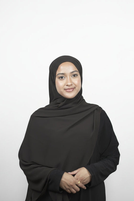 Brown New Chiffon Hijab