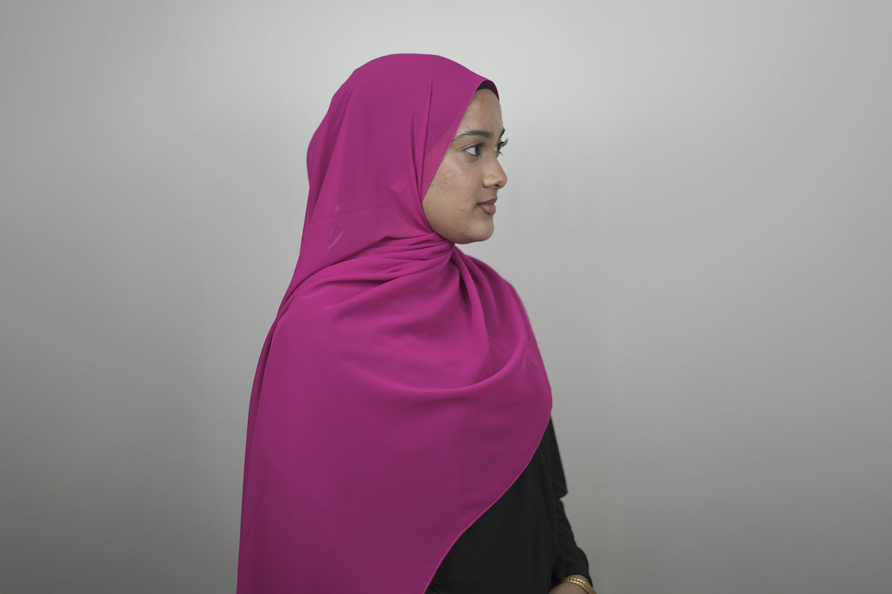 Pink New Chiffon hijabs