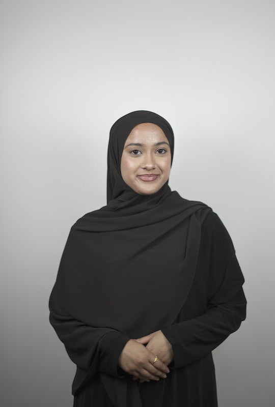Black New Chiffon Hijab