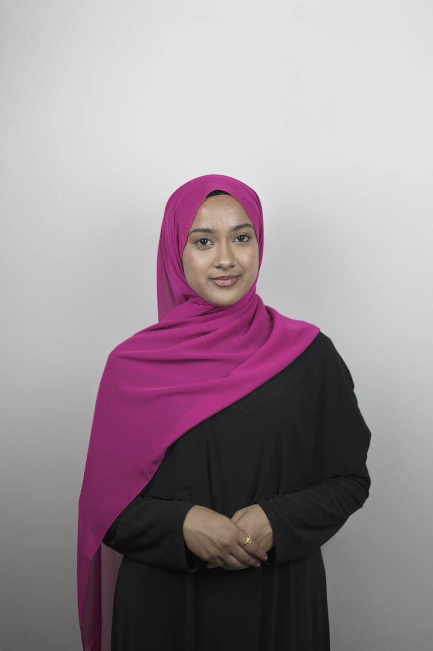 Pink New Chiffon hijabs