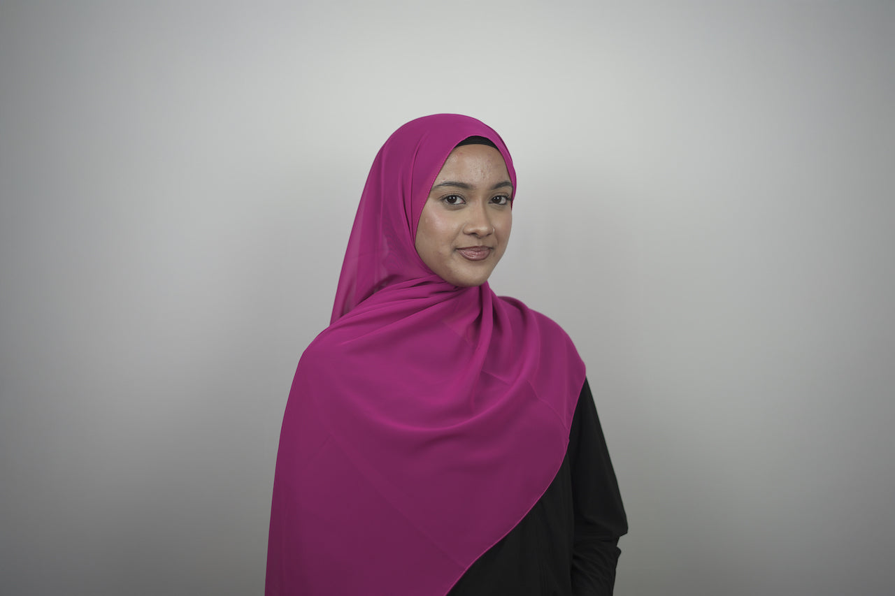 Pink New Chiffon hijabs