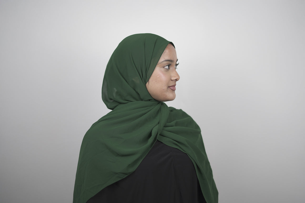 Green New Chiffon Hijab