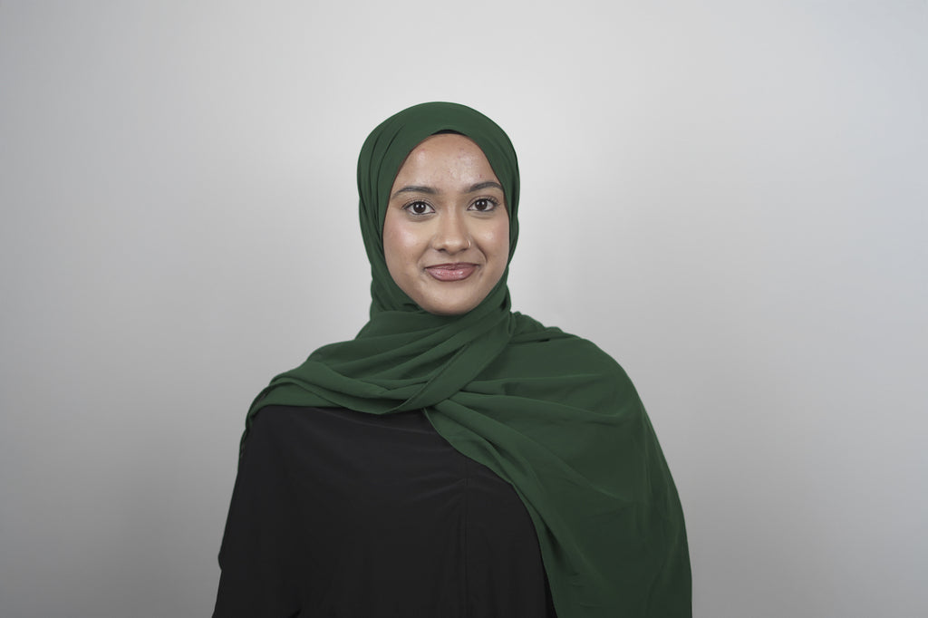 Green New Chiffon Hijab