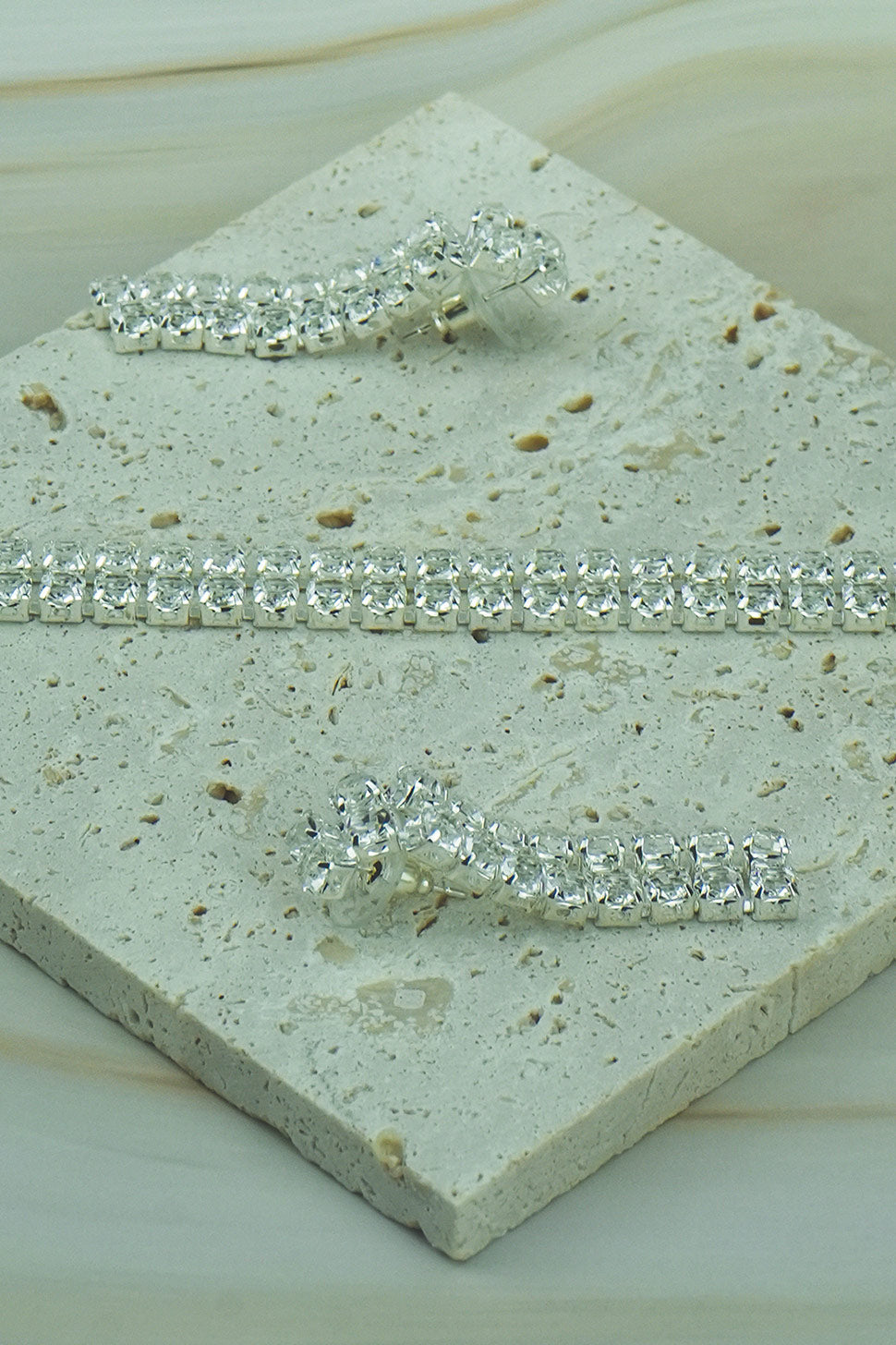 Crystal Necklace & Earrings Set  