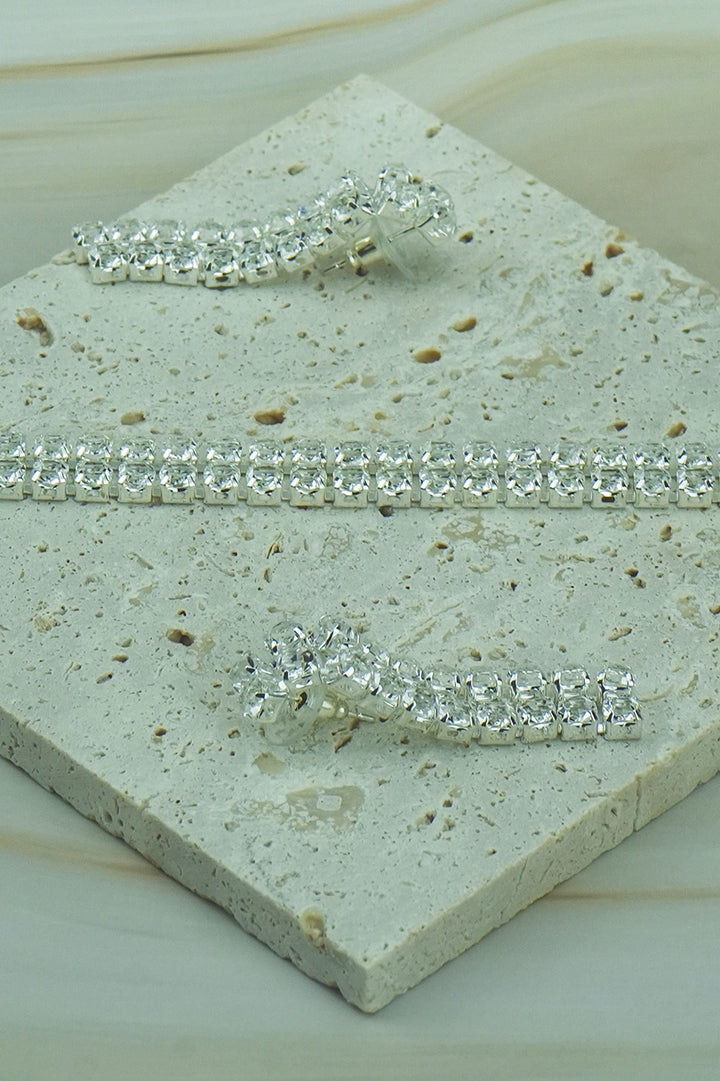 Crystal Necklace & Earrings Set  