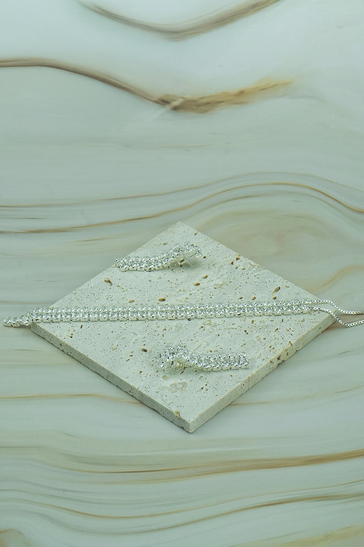 Crystal Necklace & Earrings Set  