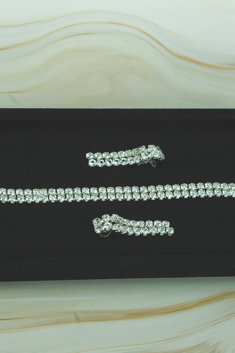 Crystal Necklace & Earrings Set  
