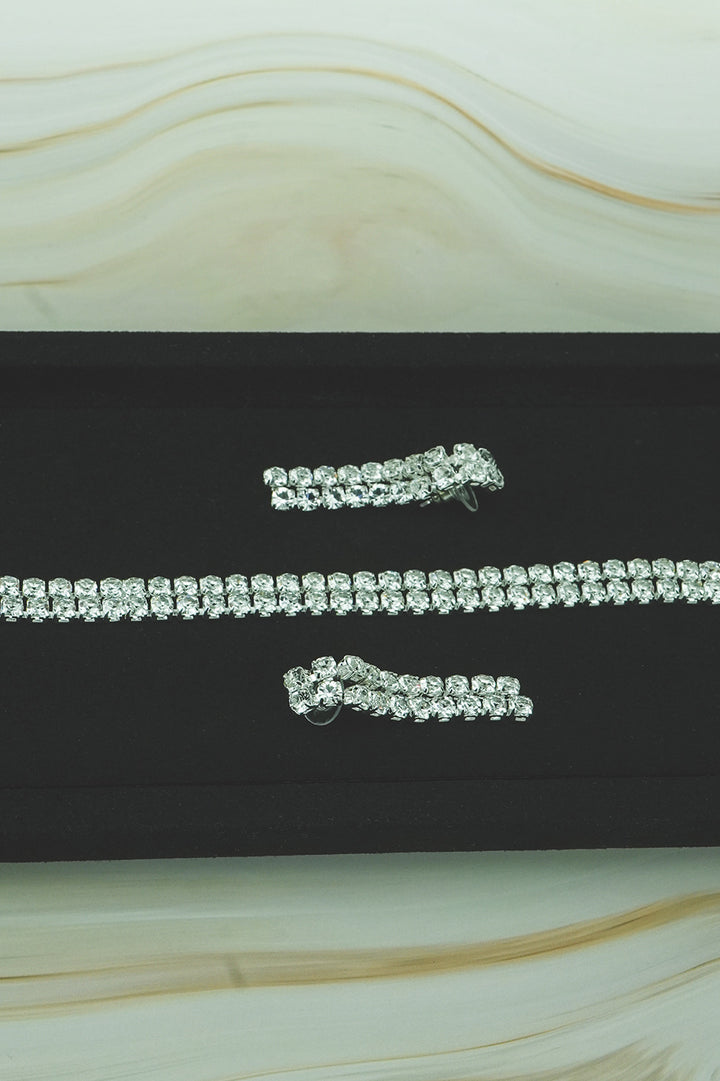 Crystal Necklace & Earrings Set  