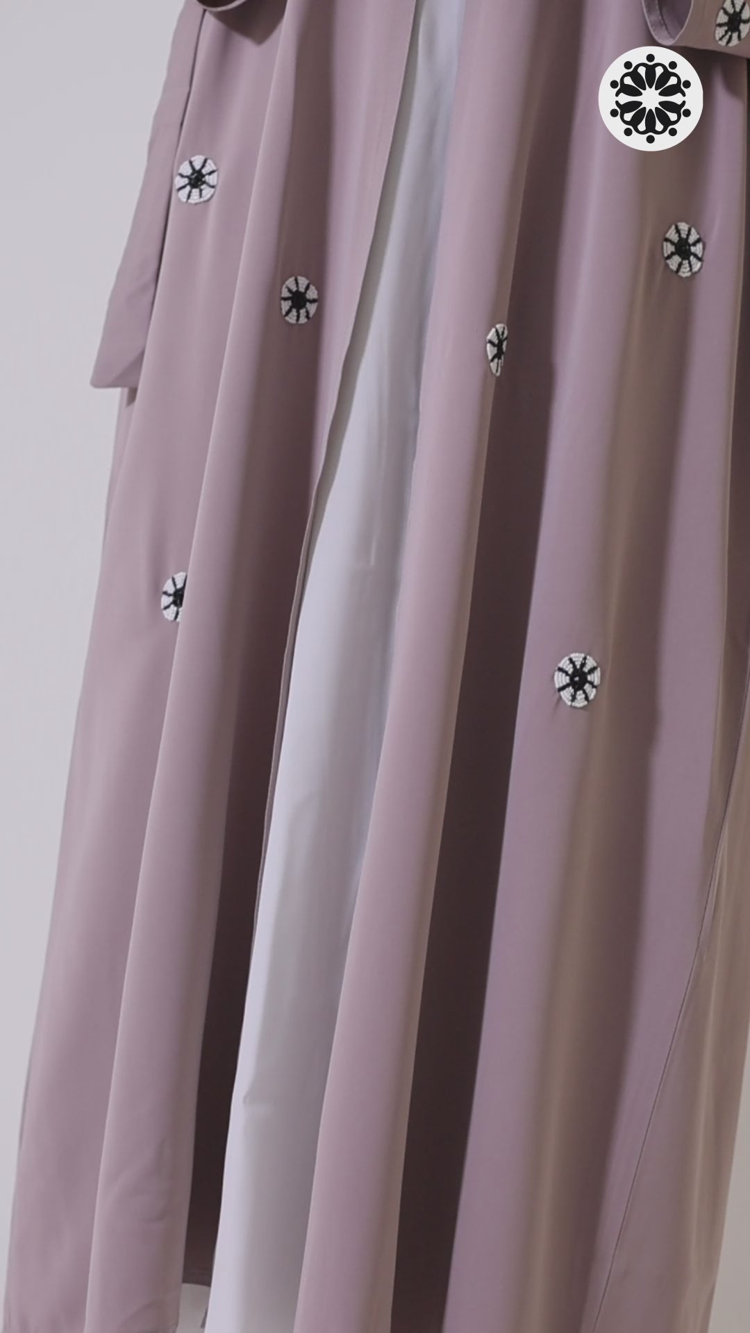 Petal Dust Open Abaya